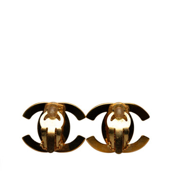 Chanel CC Logo Clip On Earrings Metal Earrings in Excellent condition