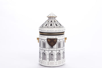 Louis Vuitton Fornasetti Cannes Vase Architettura Handbag (M59143), Gold Hardware, with Strap, Gold Chain, Lock, Keys, Dust Cover & Box