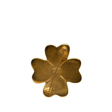 Chanel CC Clover Brooch  Metal Brooch in Good condition