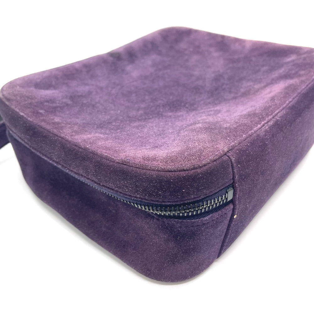 CHANEL Handbag suede purple CC COCO Mark Square bag Women Used