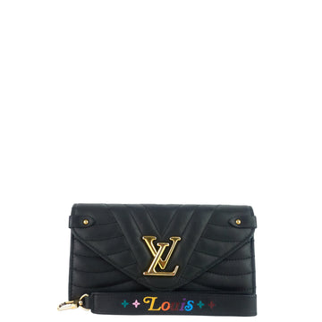 LOUIS VUITTON New Wave Calfskin Leather Long Wallet Bag