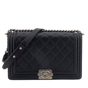 Boy New Medium Lambskin Leather Bag