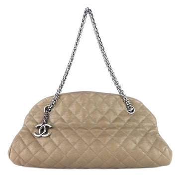 Just Mademoiselle Medium Caviar Leather Bowler Bag