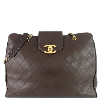 Vintage Supermodel Weekender Large Calfskin Leather Bag