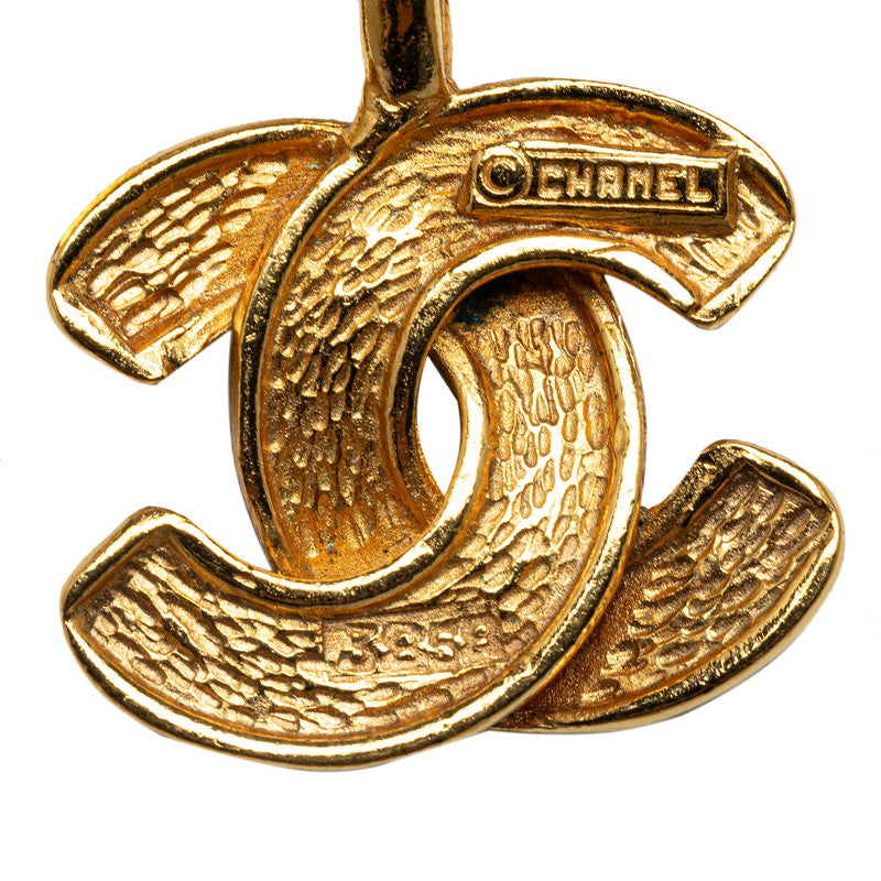 Chanel CC Logo Pendant Necklace Metal Necklace in Good condition
