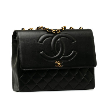 Chanel CC Matelasse Single Flap Shoulder Bag  Leather Shoulder Bag in Excellent condition