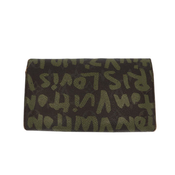 LOUIS VUITTON Limited Edition x Stephen Sprouse Graffiti Wallet in brown canvas