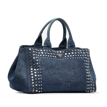 Prada Canapa Studded Handbag (MLB-VPGSgu)
