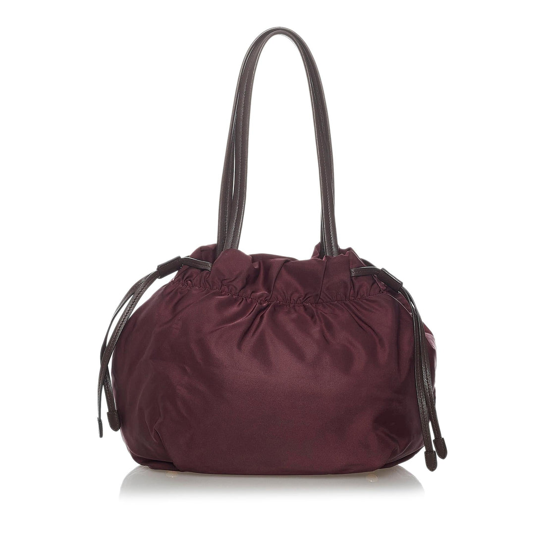 Prada Canapa Tessuto Bow Shoulder Bag (MLB-WQIug9)