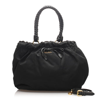 Prada Gathered Tessuto Tote  (MLB-10084)