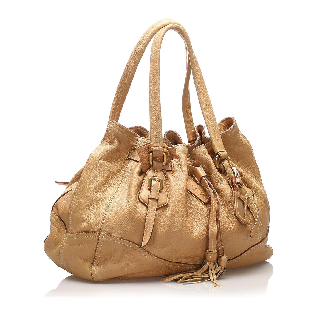 Prada Leather Tassel Tote Bag (MLB-10964)