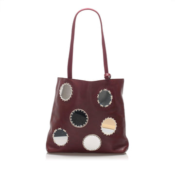 Prada Leather Mirror Tote  (MLB-10603)