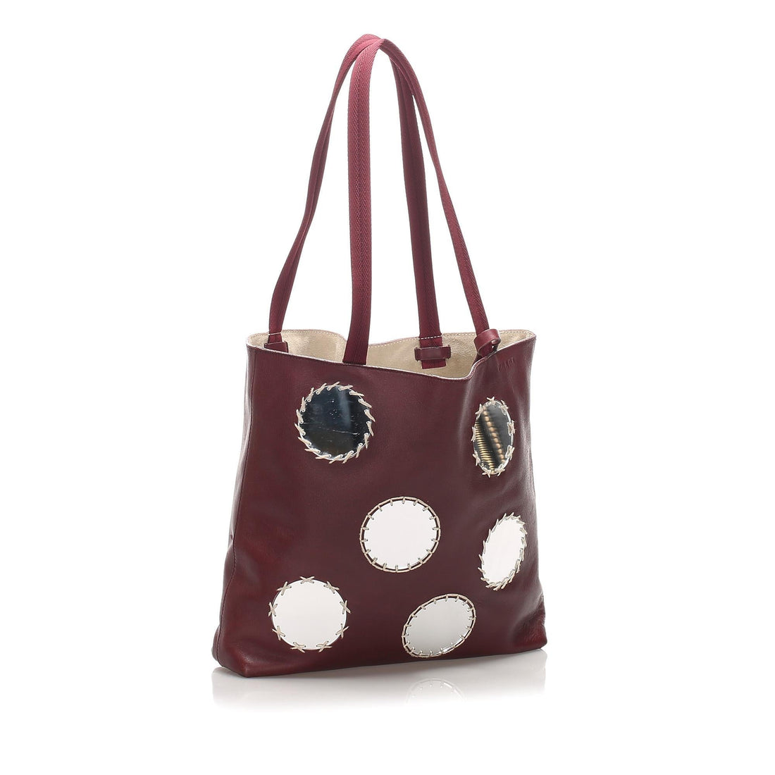 Prada Leather Mirror Tote  (MLB-10603)