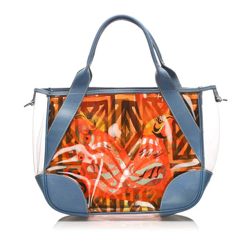 Prada Printed Vinyl Tote Bag (MLB-10846)