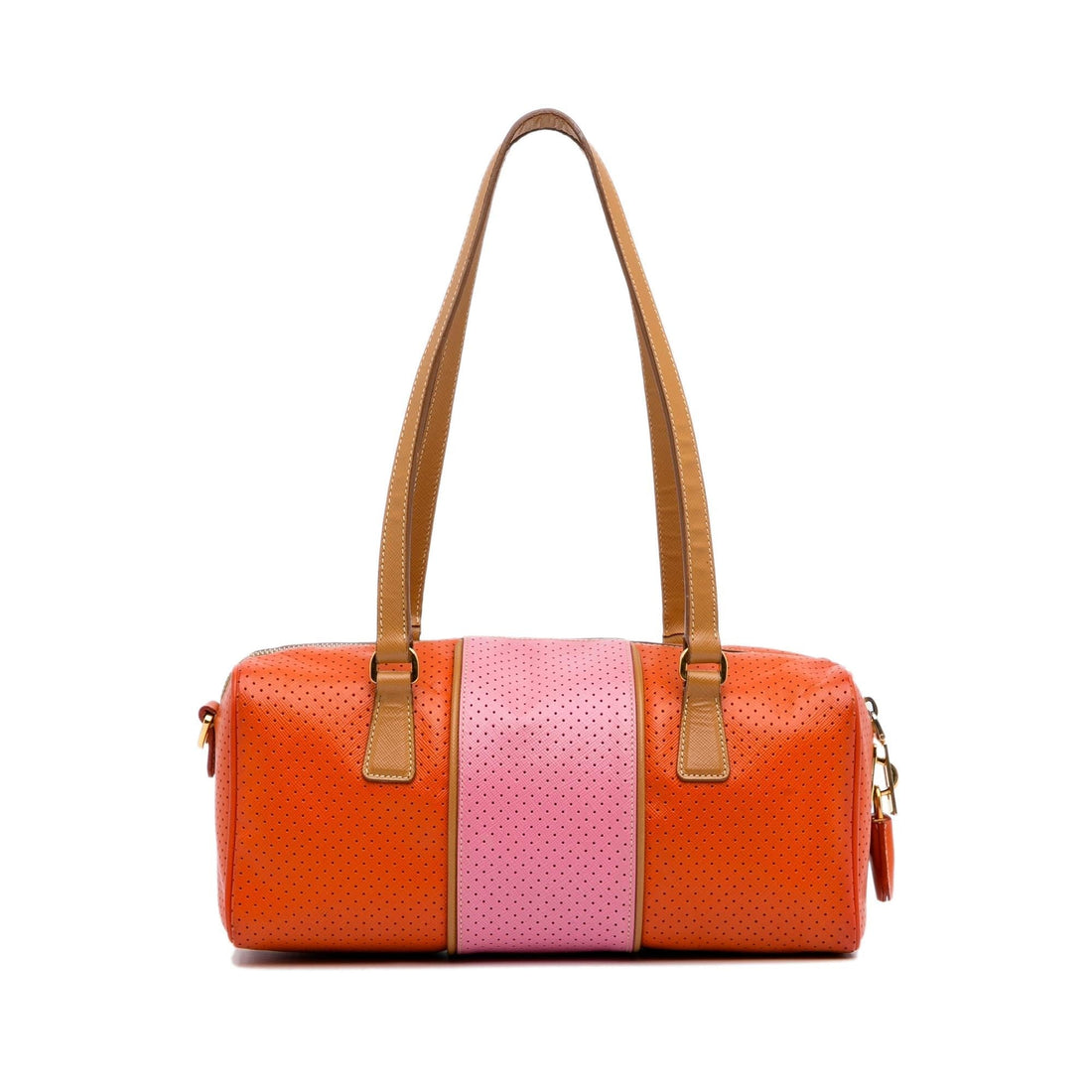 Prada Racer Perforated Leather Shoulder Bag (MLB-nkEDYs)