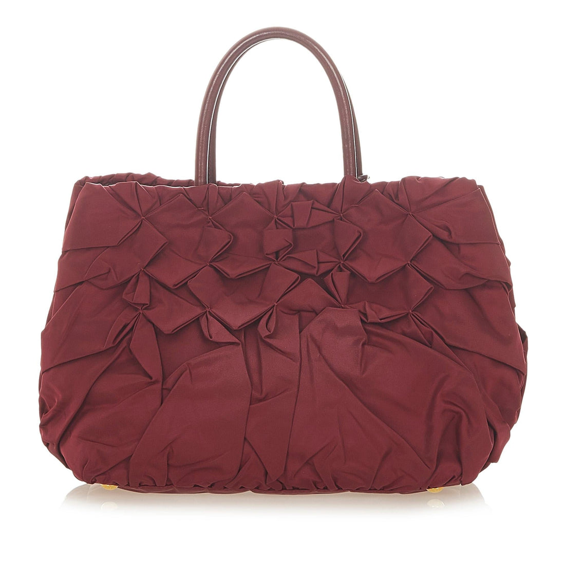 Prada Ruffled Tessuto Tote Bag (MLB-u7yiMw)
