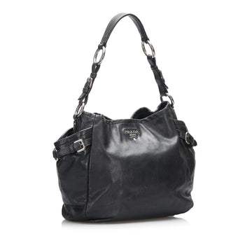 Prada Soft Calf Side Pocket Shoulder Bag (MLB-ZwCuzX)