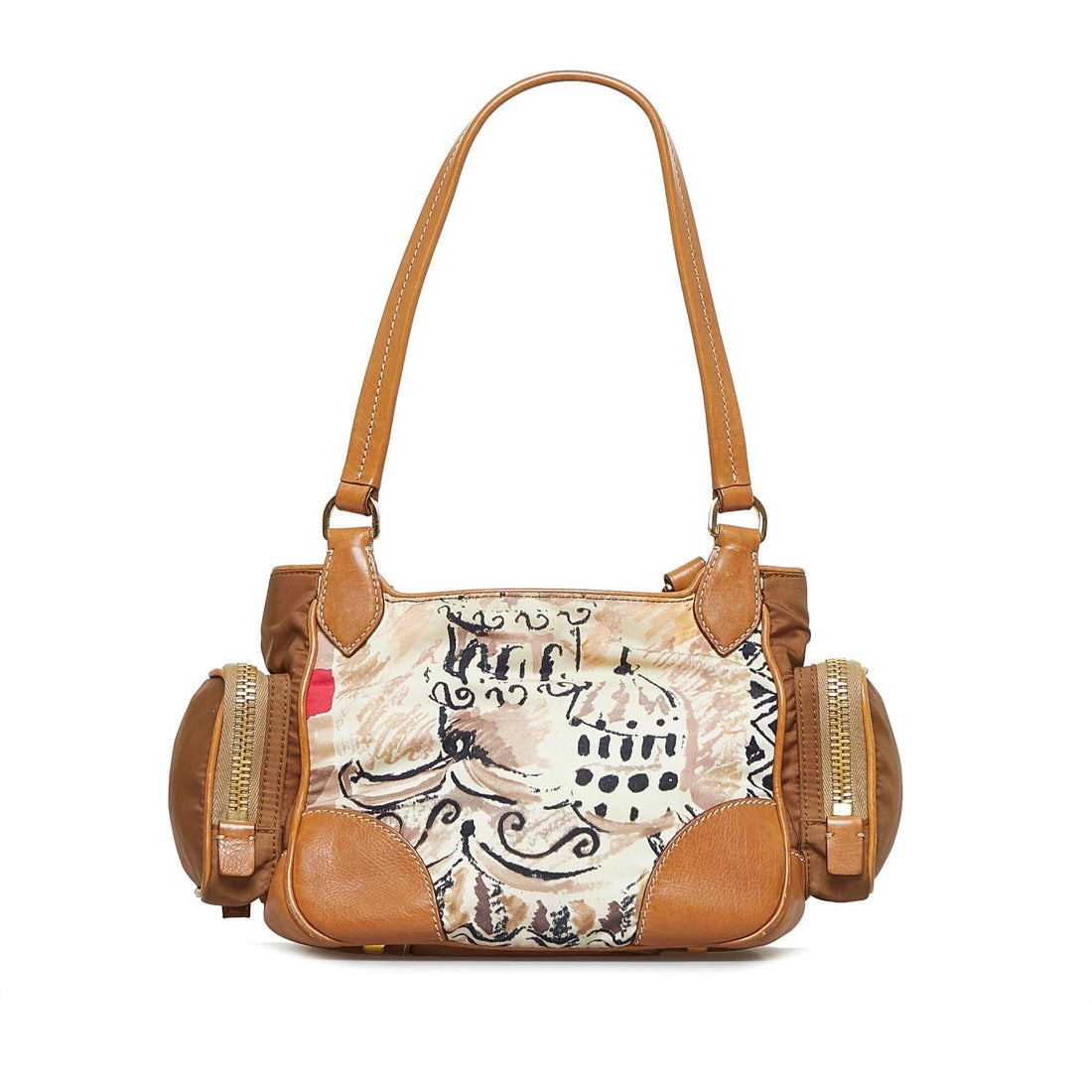 Prada Venice Watercolor Canvas Shoulder Bag (MLB-edyuc2)