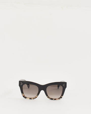 Celine Black and Tortoise CL4004IN Cat Eye Sunglasses