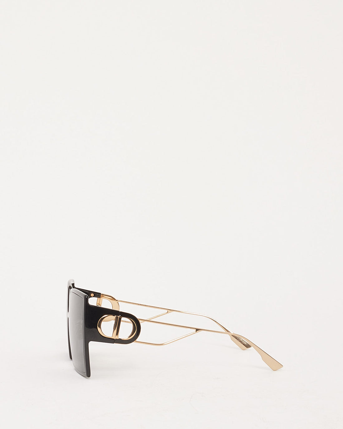 Dior Black Acetate Square Frame 30 Montaigne SU Sunglasses