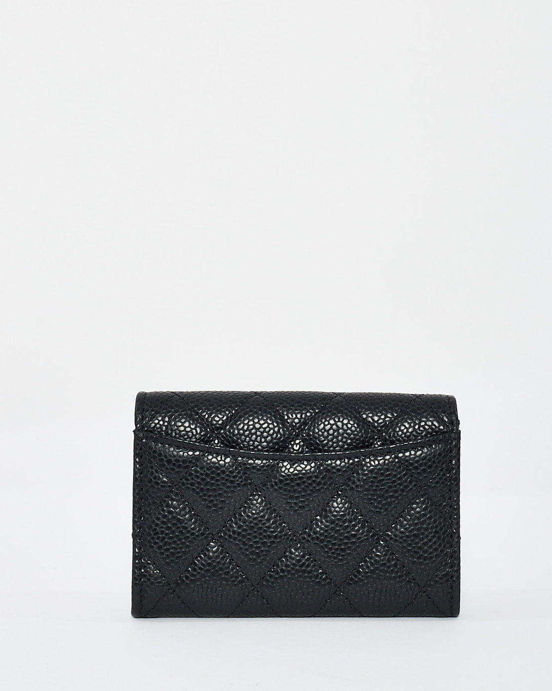 Chanel Black Caviar Leather Classic Flap Card holder