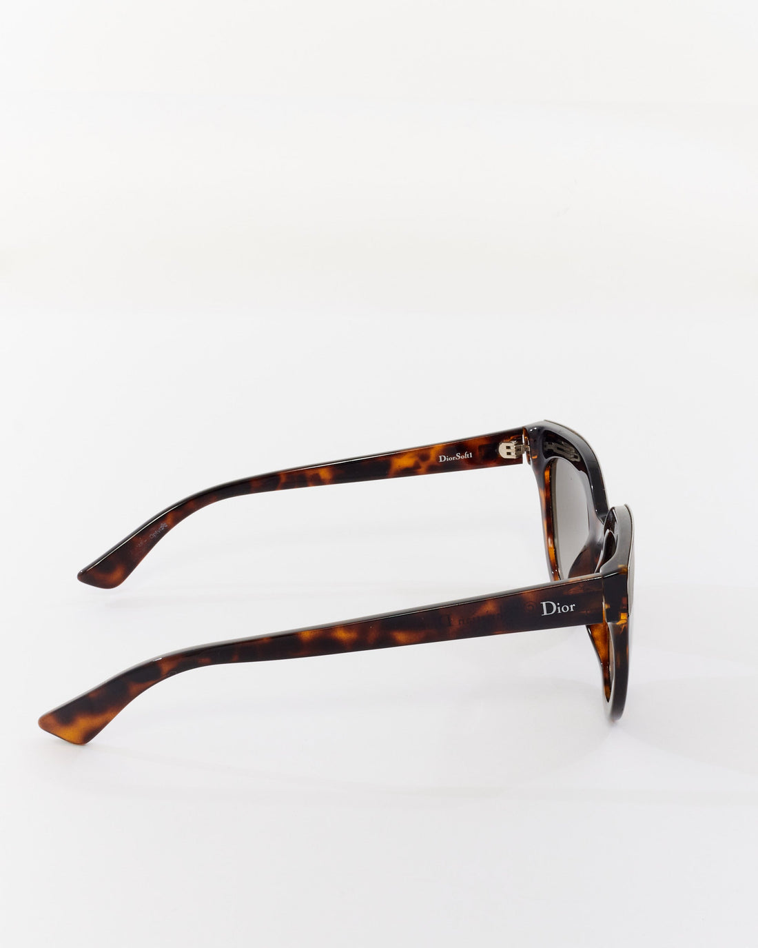 Dior Matte Black & Tortoise Soft 1 Cat Eye Sunglasses