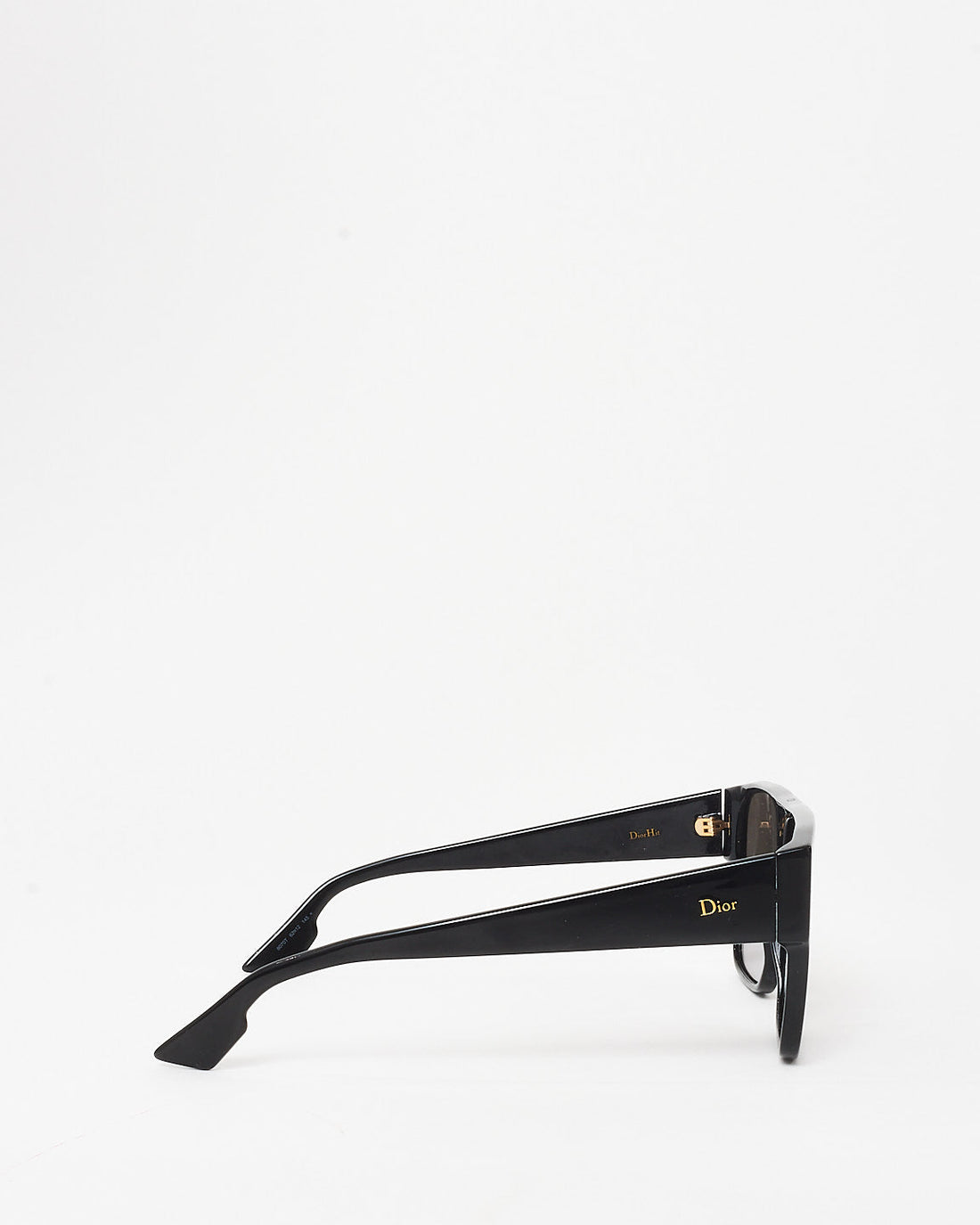 Dior Black Oversized Mirror Hit 8070T Gradient Lens Sunglasses