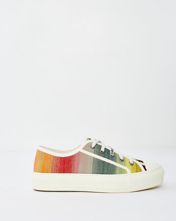 Dior Walk'N'Dior Multicolor Canvas Sneaker - 37