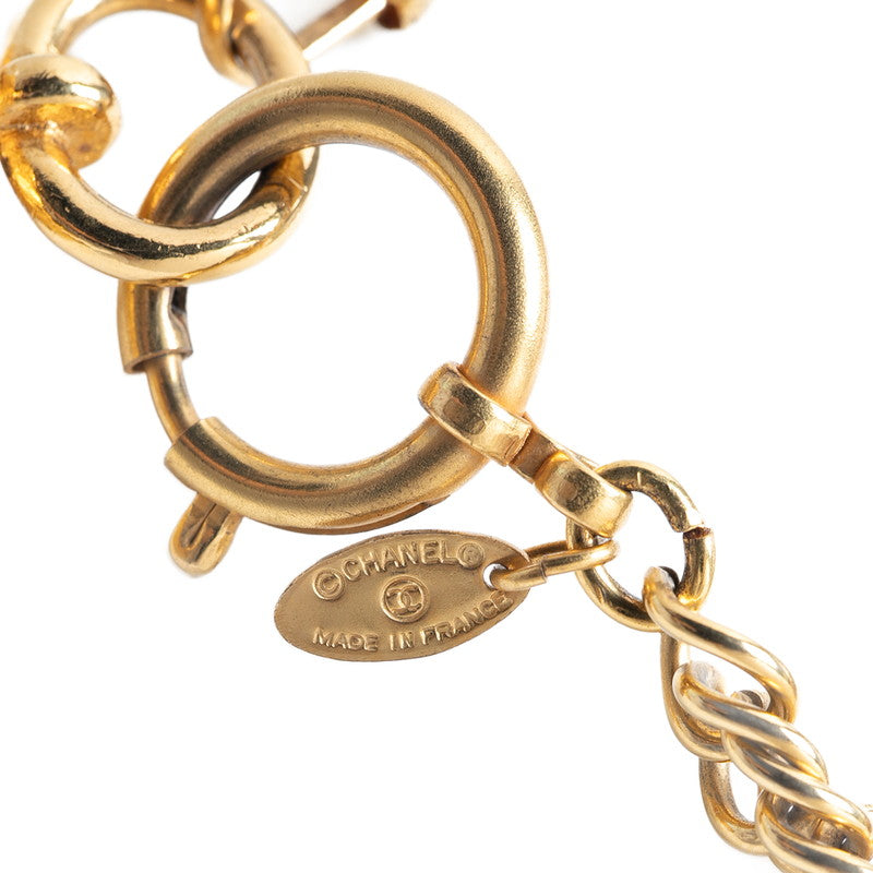 Chanel Magnifying Glass Chain Necklace Metal Necklace in Good condition