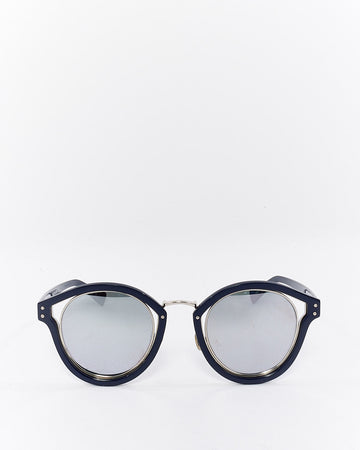 Dior Blue Acetate Dior Elliptic Round  Sunglasses