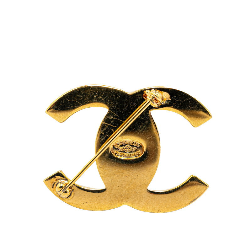 Chanel CC Turnlock Logo Brooch Metal Brooch in Good condition