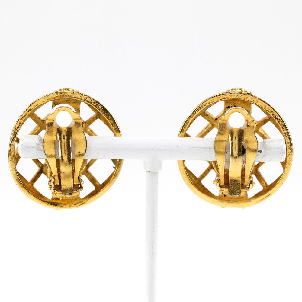 CHANEL Earring Plated Gold gold Women Used