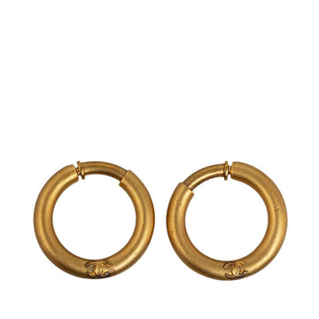 Chanel Hoop Earrings Metal Earrings in Good condition