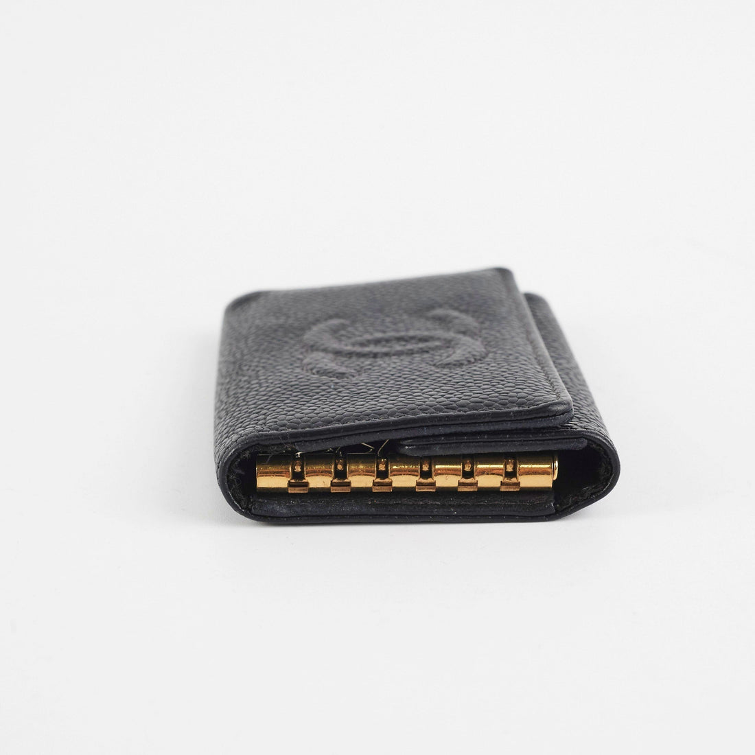 Chanel Vintage Black Caviar Key Holder