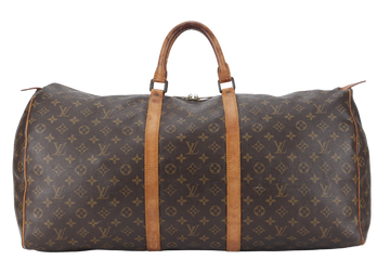 LOUIS VUITTON KEEPAL 60 MONOGRAM CANVAS GOLD HARDWARE NO DUST COVER