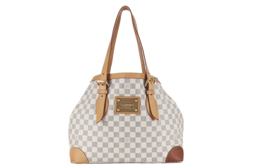 LOUIS VUITTON HAMPSTEAD MM DAMIER AZUR CANVAS GOLD HARDWARE NO DUST COVER