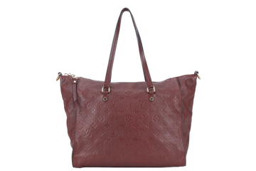 LOUIS VUITTON LUMINEUSE PM (M93413) BURGUNDY MONOGRAM EMPREINTE GOLD HARDWARE WITH DUST COVER