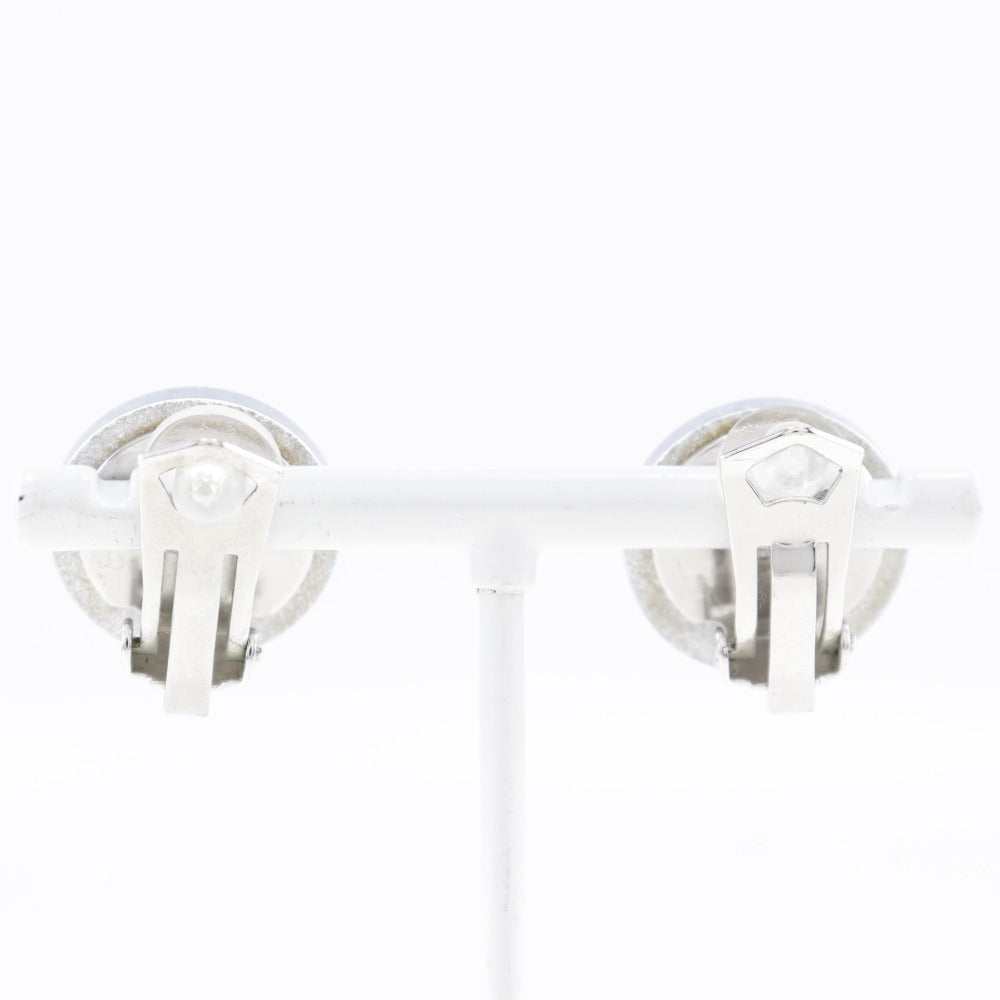 CHANEL Earring plastic Silver COCO Mark Women Used