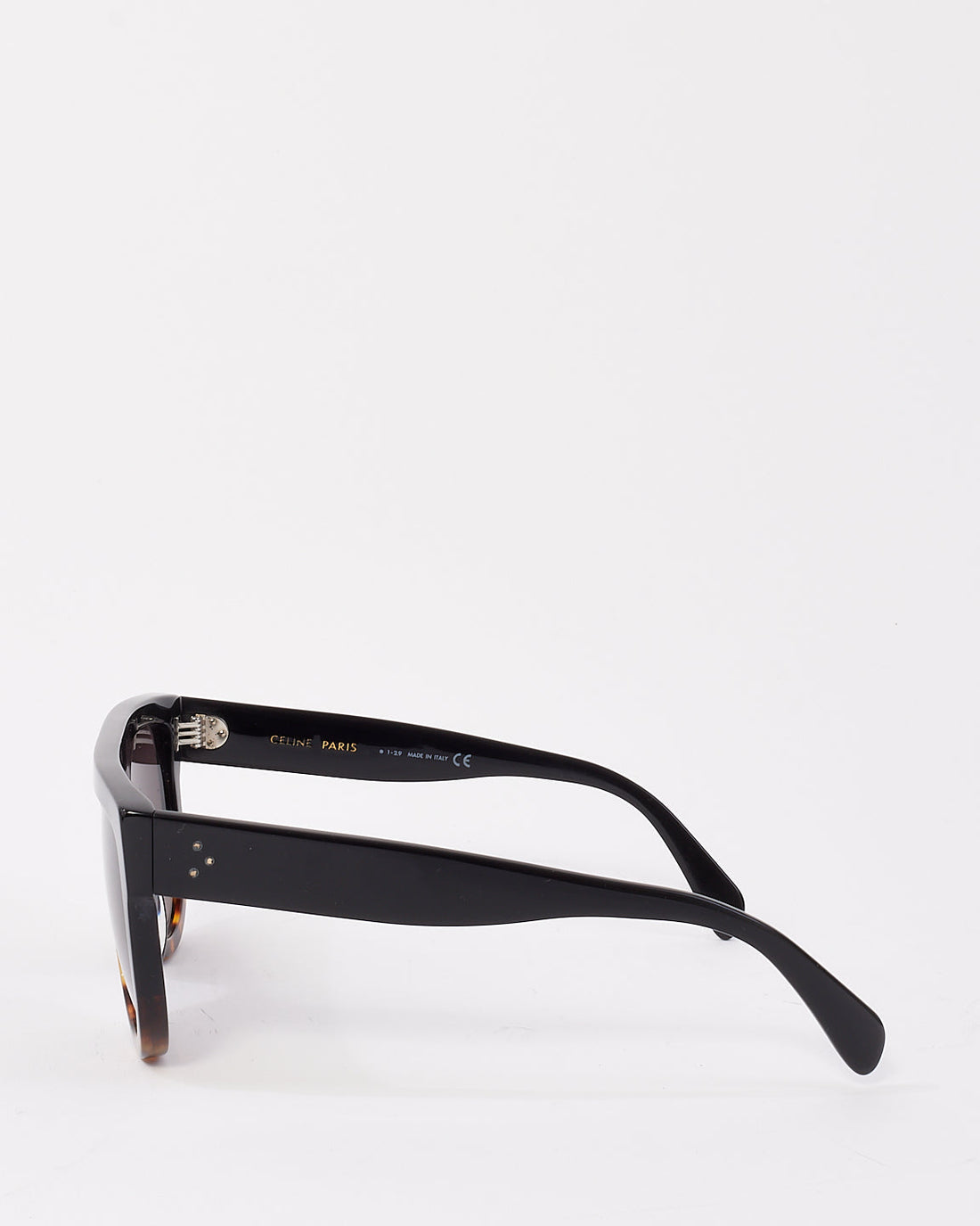 Celine Black & Tortoise Two Tone Flat Top CL4001IN Sunglasses