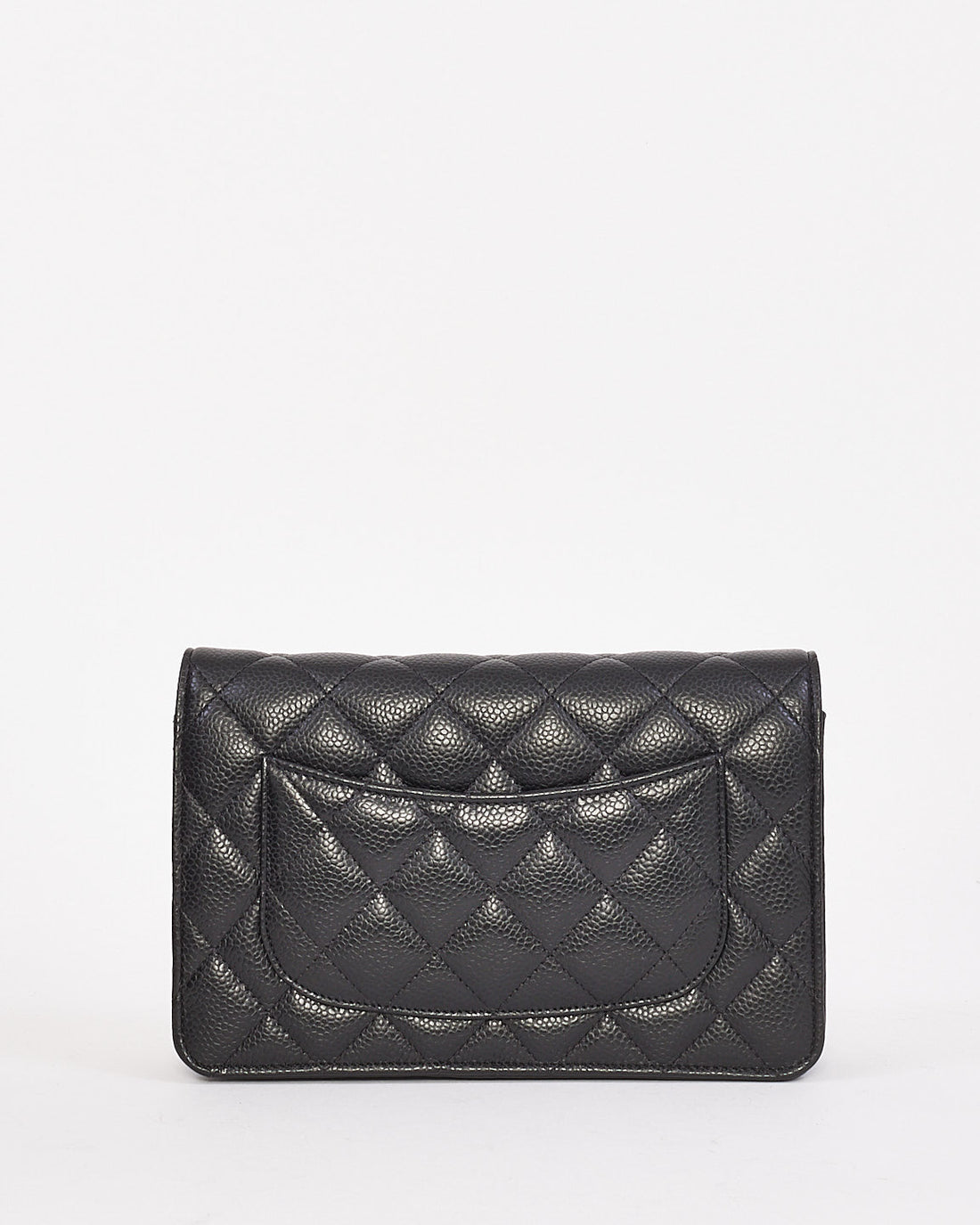 Chanel Black Caviar Wallet On Chain with Gold Hardware