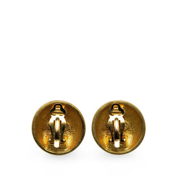 Chanel CC Clip On Earrings Metal Earrings in Good condition