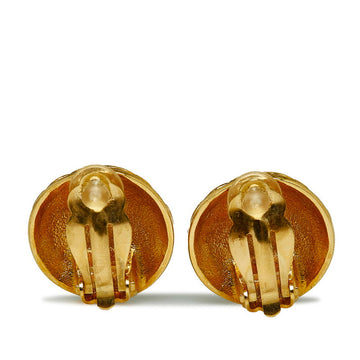 Chanel CC Matelasse Clip On Earrings  Metal Earrings in Excellent condition