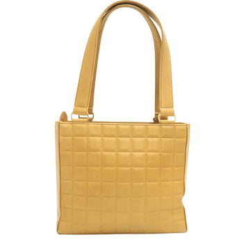 CHANEL Handbag lambskin beige COCO Mark Chocolate bar Women Used