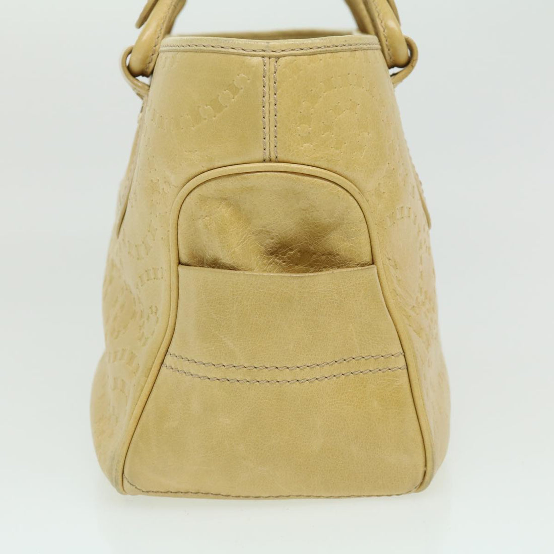 Celine Boogie Bag Shoulder Bag Leather Beige  ar7127