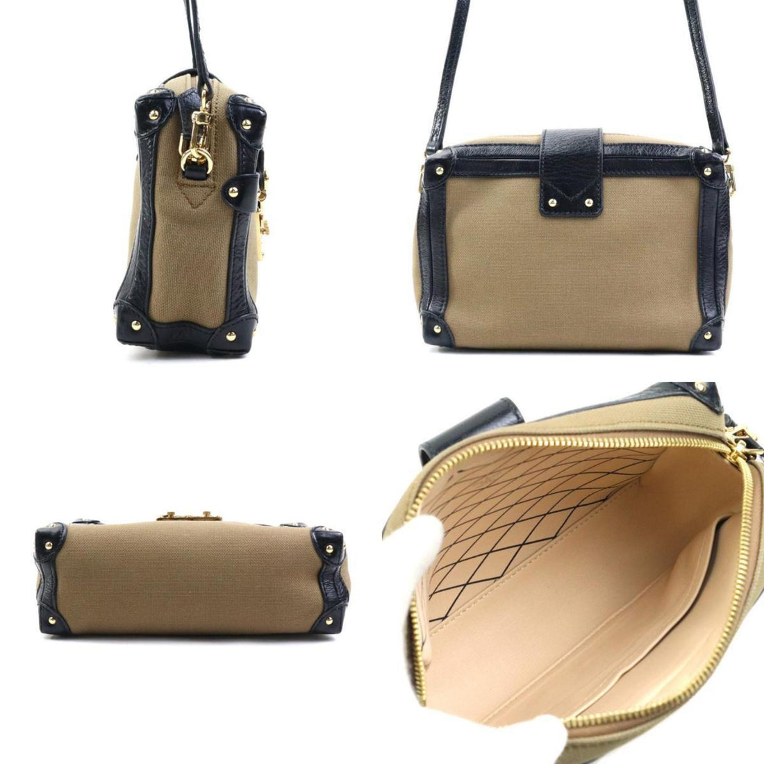 Louis Vuitton   Canvas Leather Shoulder Bag