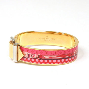Louis Vuitton Monogram pink Enamel Monogram Charm Bracelet