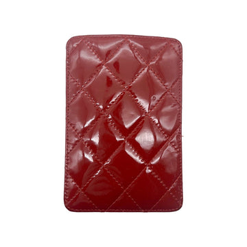 Chanel Red Patent Leather Card Holder