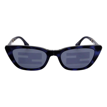 Fendi Women's Injected Touch of FF Blue Havana Sunglasses