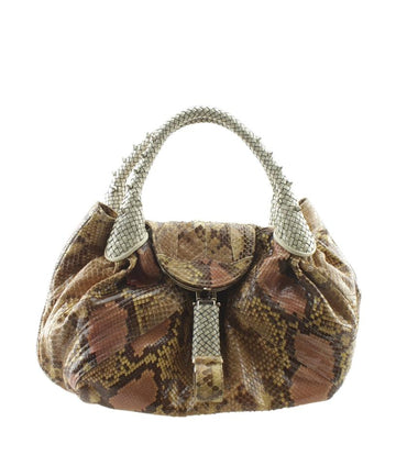 Fendi Spy 8b Tan & Brown Tanxbrown Snakeskin Makersluxe