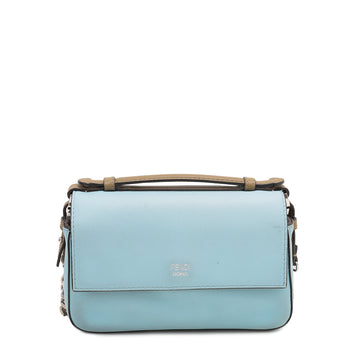 Fendi Bicolor Double Baguette Studded Embroider Bow Micro Bag